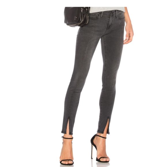 Frame Denim Denim - FRAME Denim Le Skinny De Jeanne Front Split In Black